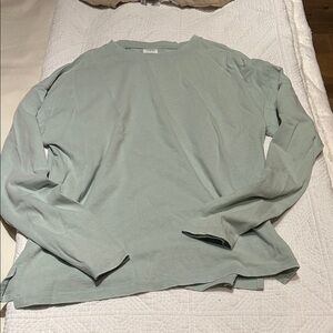 Zara Men's Sage Long Sleeve Tee